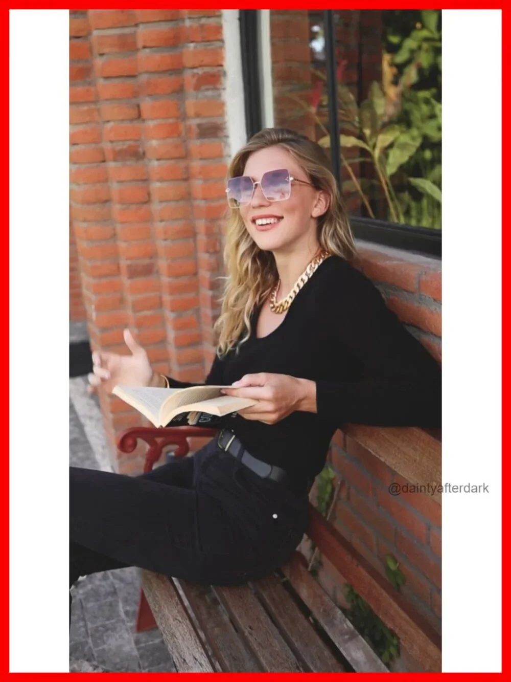 Trendy Square Sunglasses Women Oversized Designer Style UV Protection